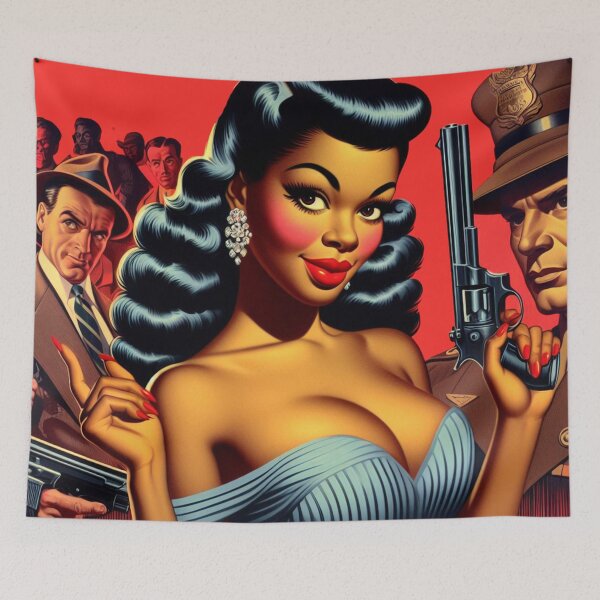 Item preview, Retro Hot Pulp Woman designed and sold by PulpVintage.