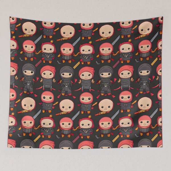 Item preview, Kawaii baby ninjas designed and sold by SidTastic .