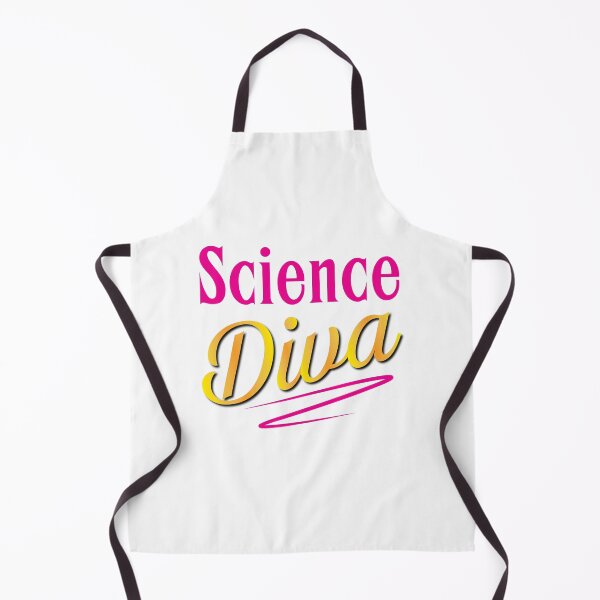 Artikelvorschau, "Science Diva" (weiß) entworfen und verkauft von The Button Gal.