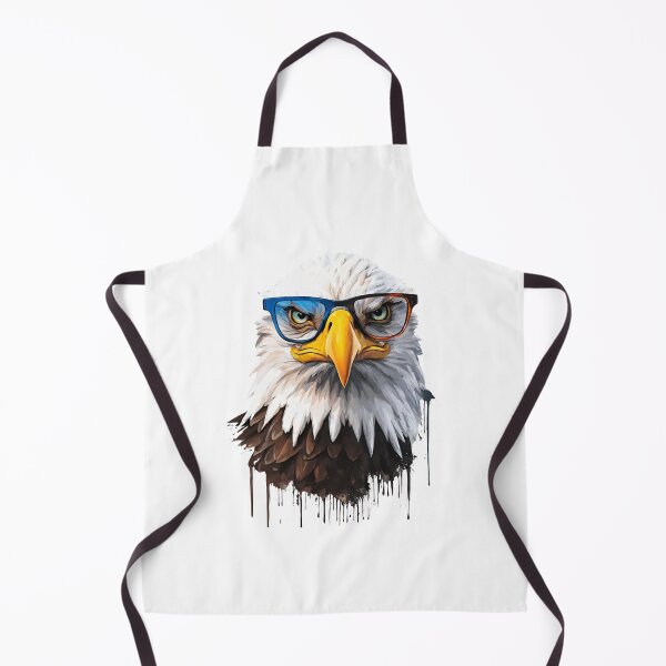 Item preview, Eagle with Glasses: Colorful Paints and Unique Design for Redbubble Products designed and sold by TRYKID.