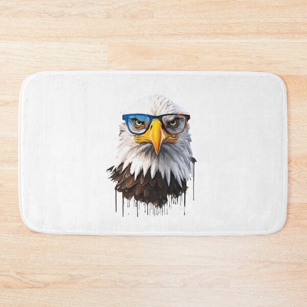 Item preview, Eagle with Glasses: Colorful Paints and Unique Design for Redbubble Products designed and sold by TRYKID.