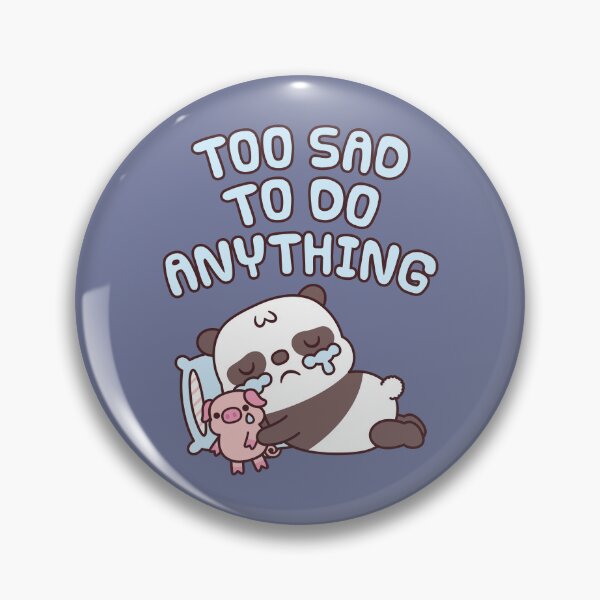 Item preview, Cute Crying Panda Too Sad To Do Anything designed and sold by rustydoodle.