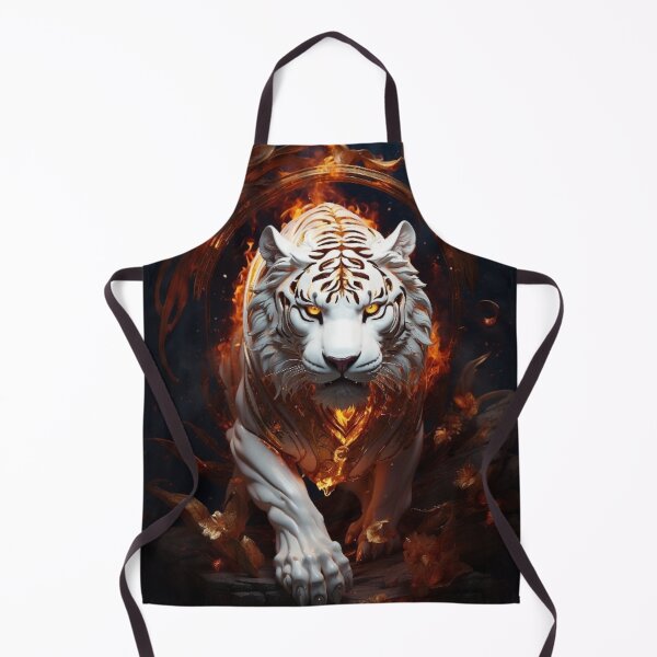 Item preview, Celestial Power: White Tiger Emerging from Fire designed and sold by LaLi-Designs.