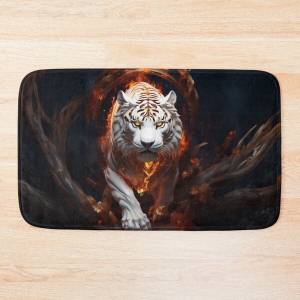 Item preview, Celestial Power: White Tiger Emerging from Fire designed and sold by LaLi-Designs.