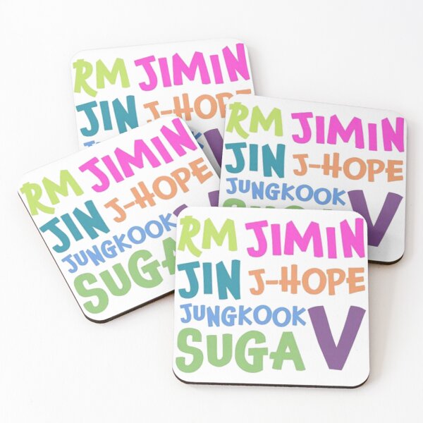 Item preview, BTS Member Names Full Color Funny designed and sold by pistorgrowl.