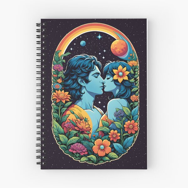 Item preview, Cosmic Love futuristic colorful starry background designed and sold by VanillaBlueSky.