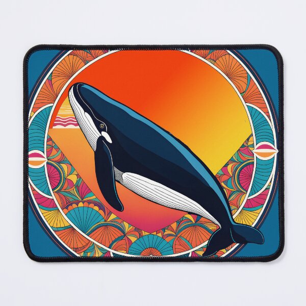 Item preview, Vintage Aesthetic, Right Whale, Orange designed and sold by Prints and Lifestyle.