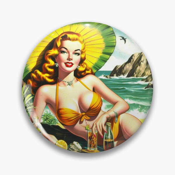Item preview, Hot Summer Bikini Pin-up designed and sold by PulpVintage.
