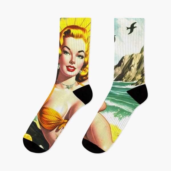 Aperçu de l'œuvre Pin-up bikini d'été chaud créée et vendue par PulpVintage.