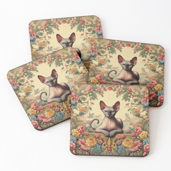 Item preview, Sphynx Cat in Flower Garden designed and sold by Illuministique.