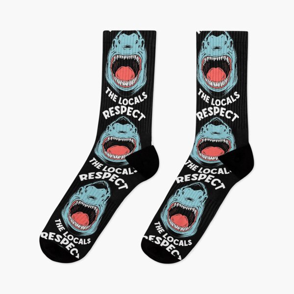 Item preview, Respect The Locals Shark Funny Earth Day Save Oceans designed and sold by GrandeDuc.