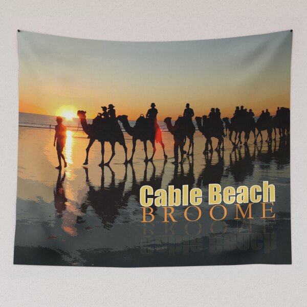 Item preview, Cable Beach Broome with text designed and sold by NixPostcards.