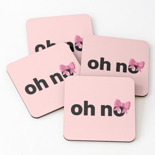 Item preview, Oh No with Coquette Pink Bow Text designed and sold by lovcee.