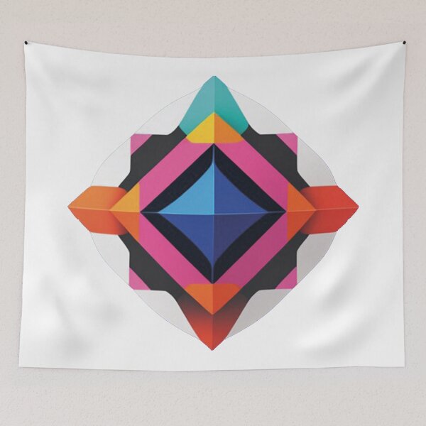 Item preview, Vibrant color world in the geometric universe designed and sold by Ink-Kreativ.