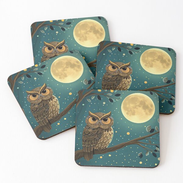 Item preview, Whimsical Night Owl designed and sold by cute-animals99.