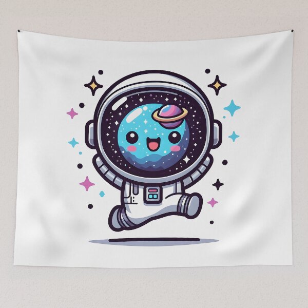 Item preview, Kawaii Galaxy: Astronaut Helmet designed and sold by CanvasCutie.