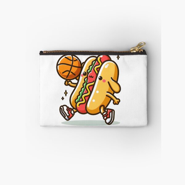 Item preview, Kawaii Hot Dog With Basketball designed and sold by CanvasCutie.