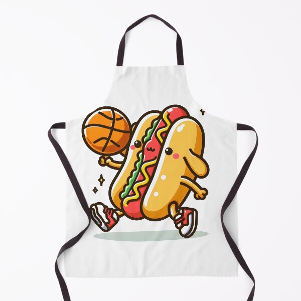 Item preview, Kawaii Hot Dog With Basketball designed and sold by CanvasCutie.