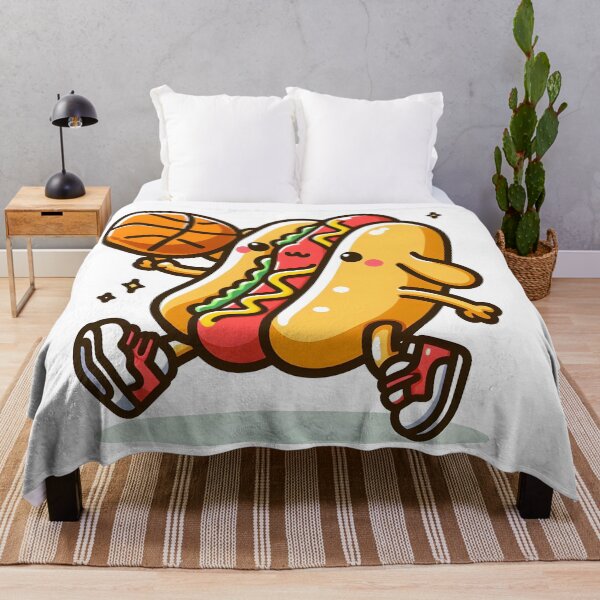 Item preview, Kawaii Hot Dog With Basketball designed and sold by CanvasCutie.