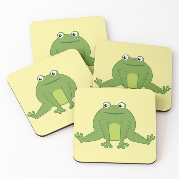 Item preview, Funny happy green cartoon cute thick frog designed and sold by NataliaVVV.