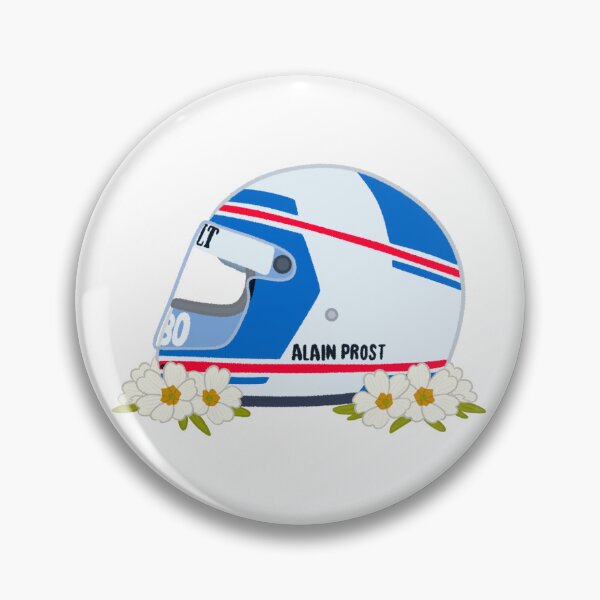 Item preview, Alain Prost 1983 Helmet With Flowers designed and sold by OriDraws.
