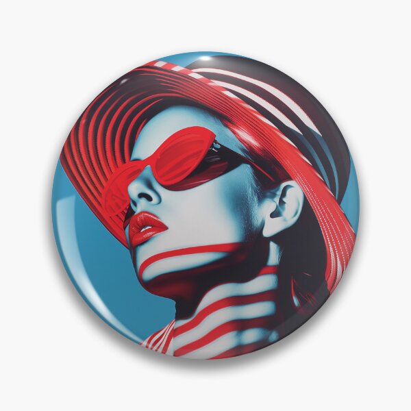 Item preview, High Contrast striped woman designed and sold by 33wolvesdesigns.