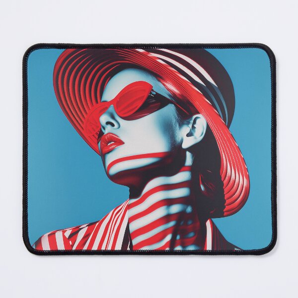 Item preview, High Contrast striped woman designed and sold by 33wolvesdesigns.