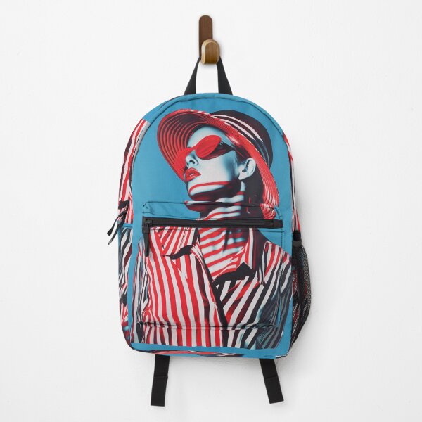Item preview, High Contrast striped woman designed and sold by 33wolvesdesigns.