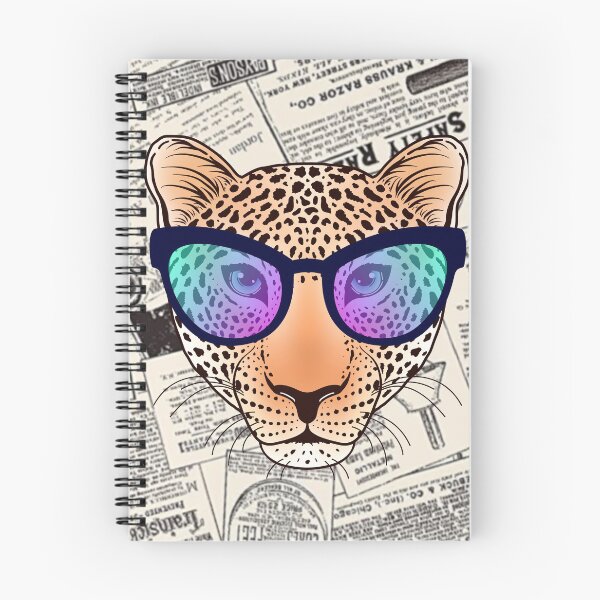 Item preview, Leopard t-shirts, nature pattern t-shirts, cute wildlife pattern t-shirts, vintage style t-shirts. ,newspaper designed and sold by BeYourself1993.