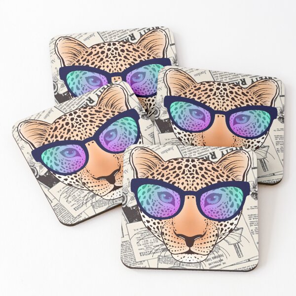 Item preview, Leopard t-shirts, nature pattern t-shirts, cute wildlife pattern t-shirts, vintage style t-shirts. ,newspaper designed and sold by BeYourself1993.