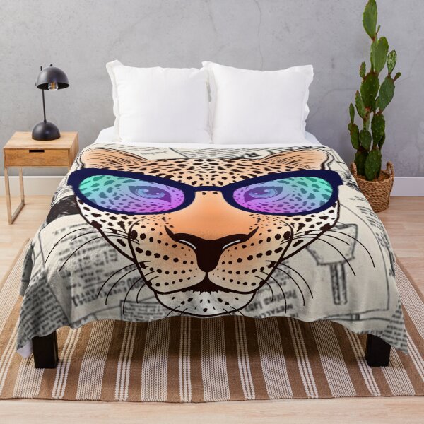Item preview, Leopard t-shirts, nature pattern t-shirts, cute wildlife pattern t-shirts, vintage style t-shirts. ,newspaper designed and sold by BeYourself1993.