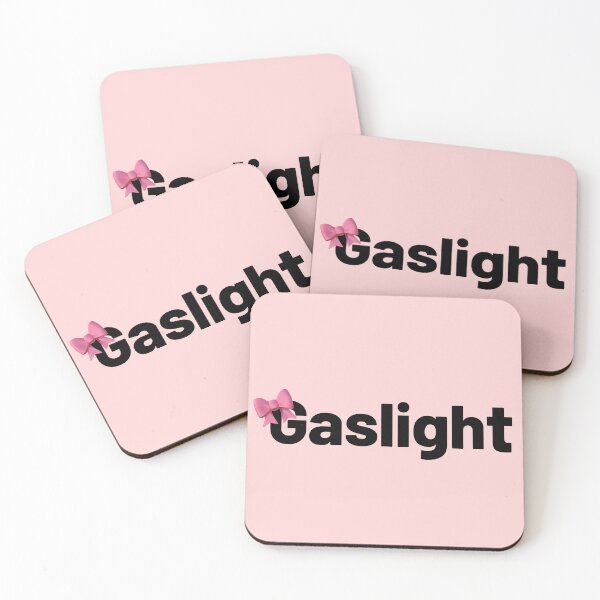 Item preview, Gaslighting Gaslight With Pink Coquette Bow Text designed and sold by lovcee.