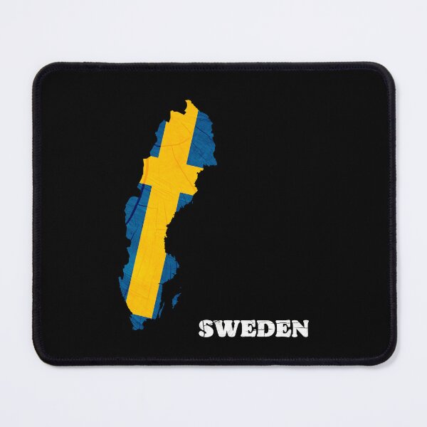 Item preview, Sweden Flag Map Wood Effect designed and sold by Blok45.