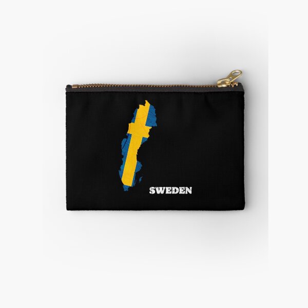 Item preview, Sweden Flag Map Wood Effect designed and sold by Blok45.