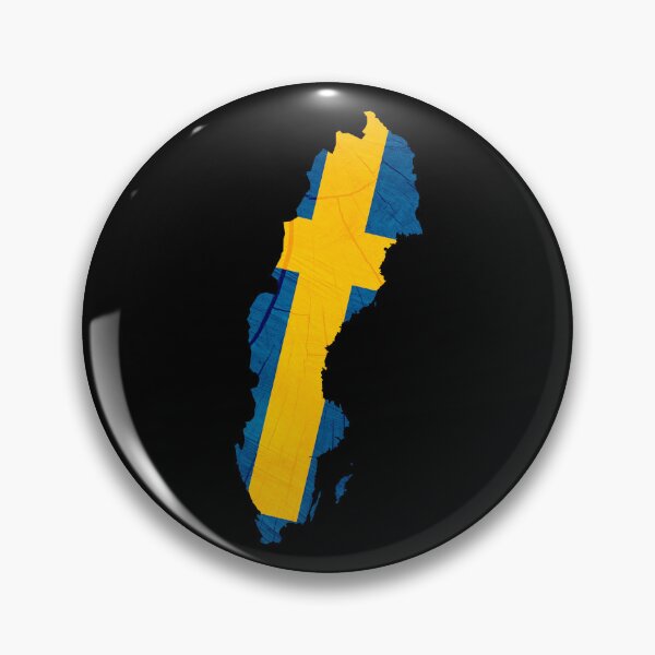 Item preview, Sweden Flag Map Wood Effect designed and sold by Blok45.