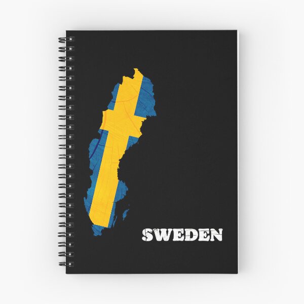 Item preview, Sweden Flag Map Wood Effect designed and sold by Blok45.