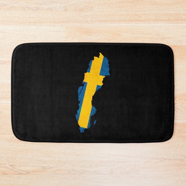 Item preview, Sweden Flag Map Wood Effect designed and sold by Blok45.