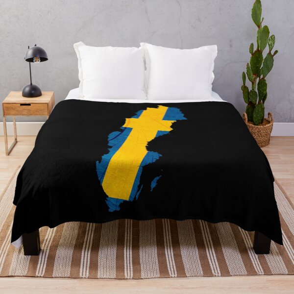 Item preview, Sweden Flag Map Wood Effect designed and sold by Blok45.