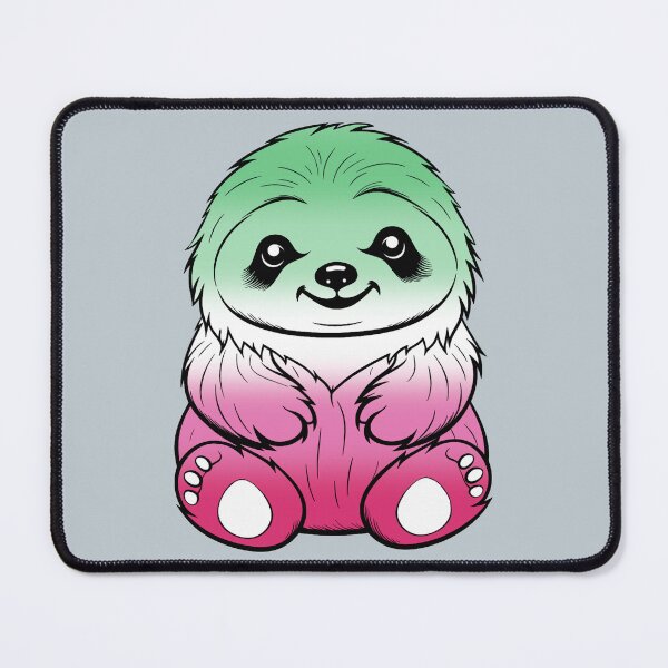 Item preview, Cute Abrosexual Pride Flag Sloth, Subtle Kawaii Abrosexual Sloth Design designed and sold by Travelslightly.