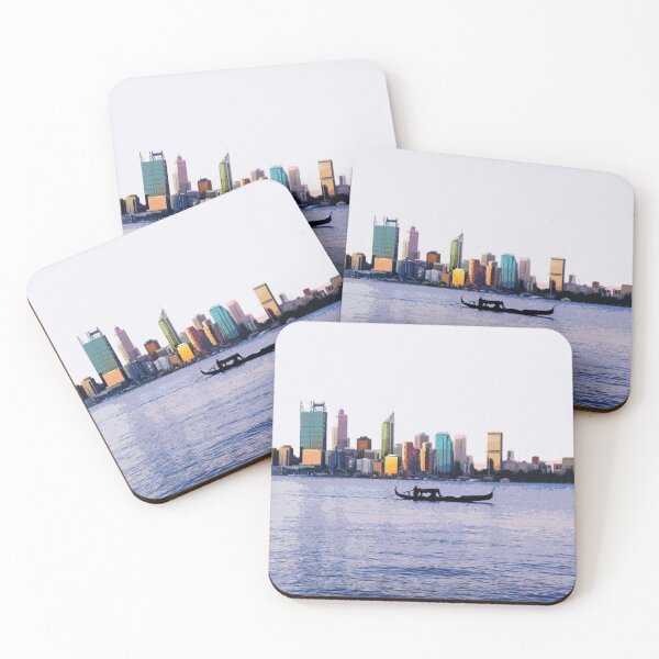 Item preview, Perth Australia with gondola designed and sold by NixPostcards.