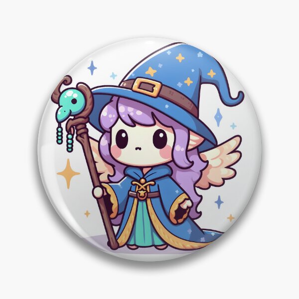 Item preview, Kawaii Bewitched Harpy With Wizard Robe designed and sold by CanvasCutie.