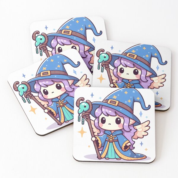 Item preview, Kawaii Bewitched Harpy With Wizard Robe designed and sold by CanvasCutie.