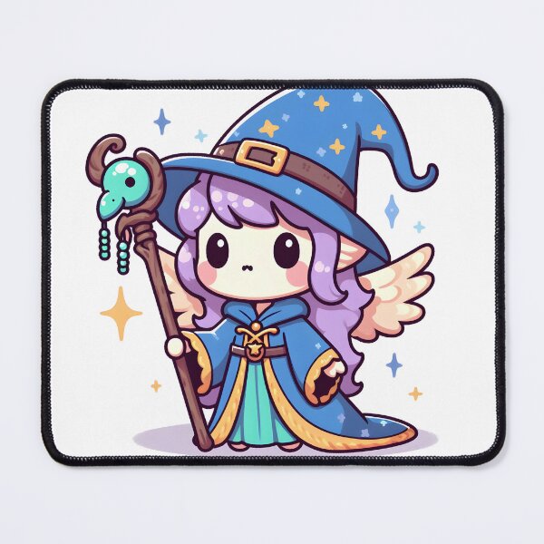 Item preview, Kawaii Bewitched Harpy With Wizard Robe designed and sold by CanvasCutie.