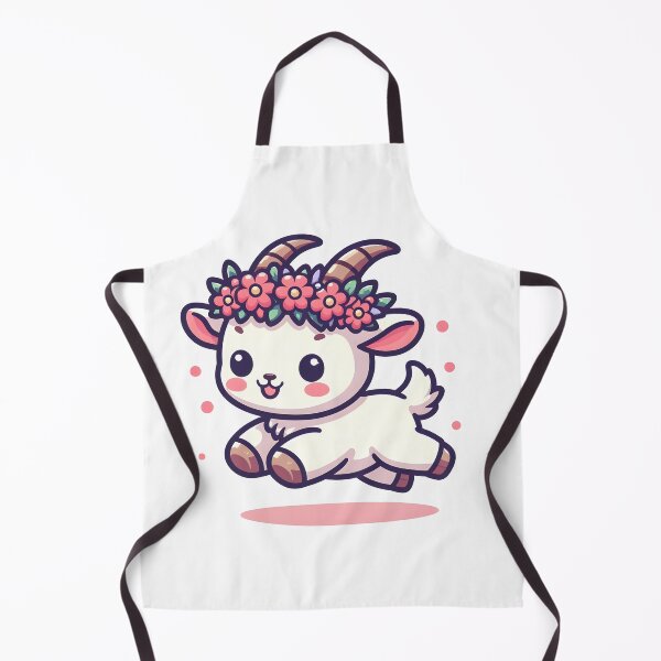 Item preview, Kawaii Goat: A Flower Crown designed and sold by CanvasCutie.