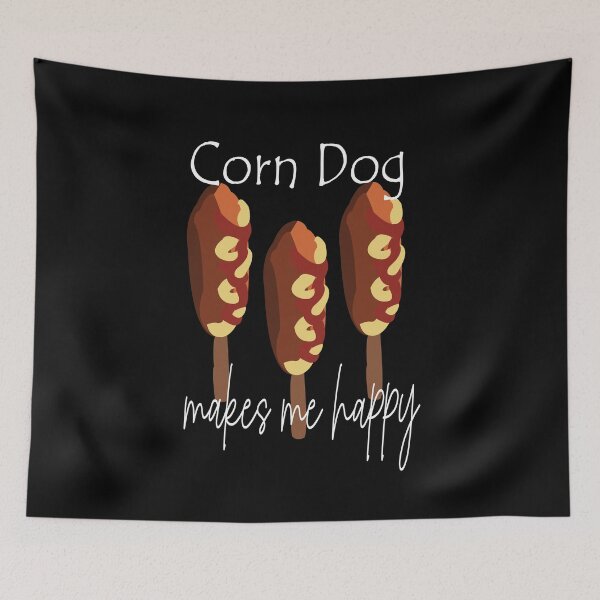 Item preview, Corndog Makes Me Happy designed and sold by Nisha Prabhu.