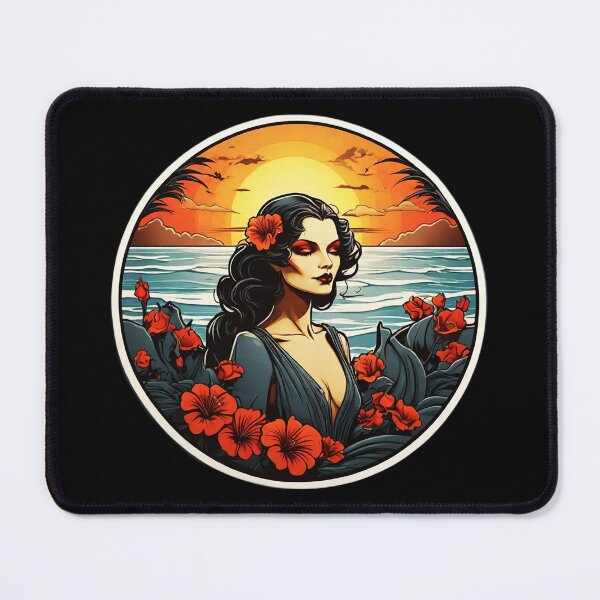 Item preview, Hawaii Vampire by the Ocean with Crimson Red Orchids designed and sold by NautiChic.