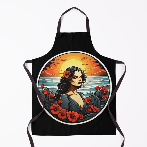 Item preview, Hawaii Vampire by the Ocean with Crimson Red Orchids designed and sold by NautiChic.