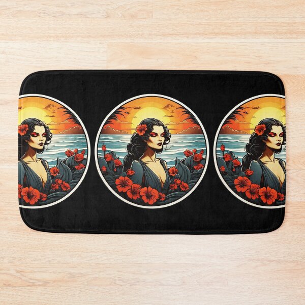 Item preview, Hawaii Vampire by the Ocean with Crimson Red Orchids designed and sold by NautiChic.