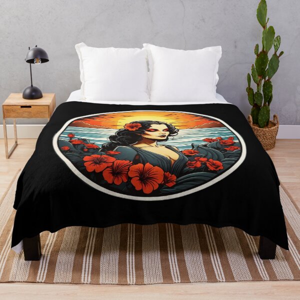Item preview, Hawaii Vampire by the Ocean with Crimson Red Orchids designed and sold by NautiChic.