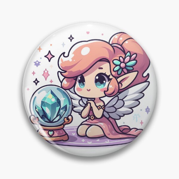 Item preview, Kawaii Magical Harpy With Crystal Ball designed and sold by CanvasCutie.